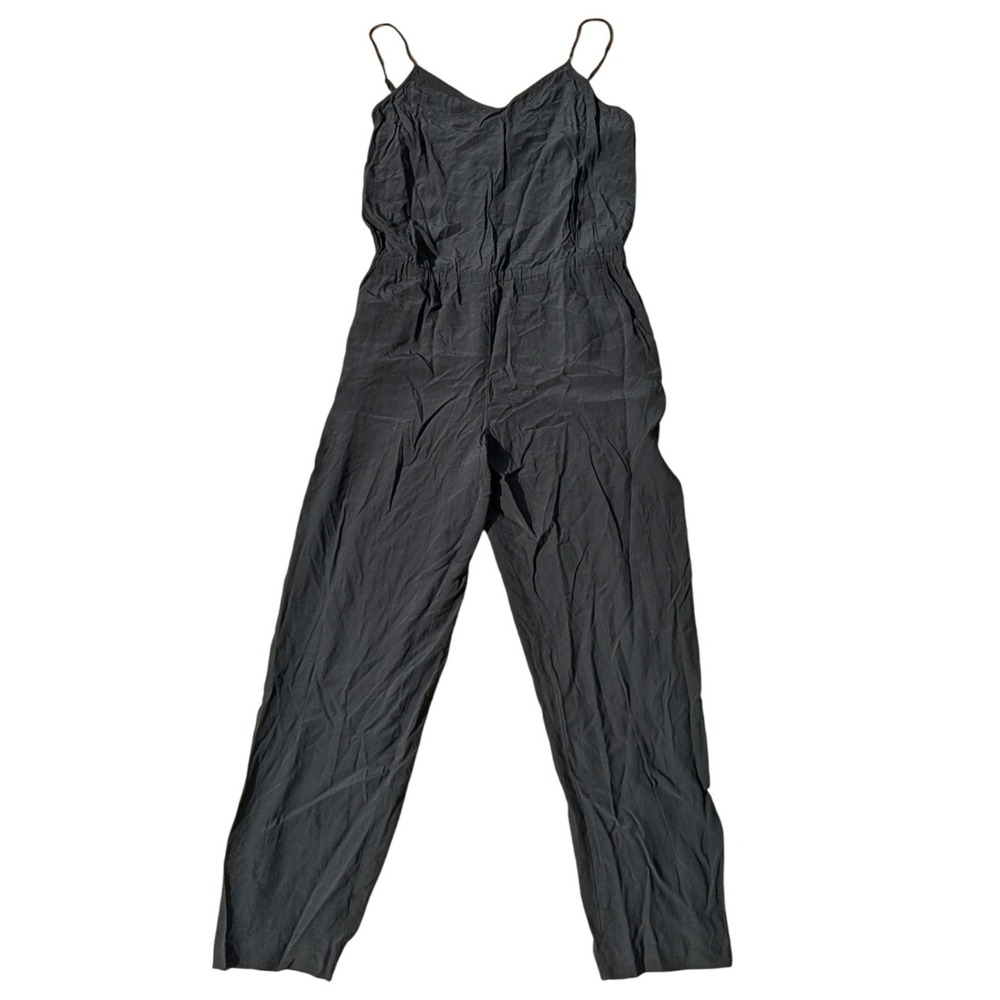 NWT LOFT Jumpsuit Black Minimalist‎ Casual Career Party V-Neck Women's Large